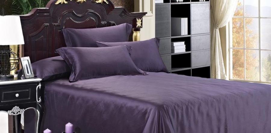 Luxuer 7PC Solid Silk Bedding Collections