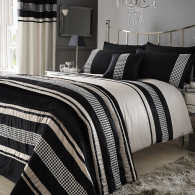 Luxury Metallic Detail Plated Faux Silk Duvet